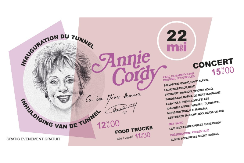 Get ready to celebrate the Annie Cordy Tunnel