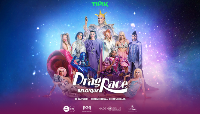 Drag Race Belgique LIVE ! sur la scène du Cirque Royal pour une nuit de glamour et de fête.